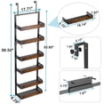 thumbnail image 4 of Organizador de despensa bukfen, estante metálica ajustable de 6 niveles, 4 of 9