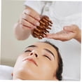 thumbnail image 5 of Peine de madera de dientes anchos para cabello rizado con disco de masaje para el cuero cabelludo para eliminar la caspa y para uso en seco y húmedo., 5 of 5