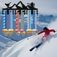 thumbnail image 7 of Wood Ski Medal Holder Sport Skiing Medal Hanger Display Medal Rack Wall Rack Mounted Over 30 Medals Award Ribbon Running Soccer Football for Competition Athletes Medalist 15.7x5.9 Inch, 7 of 7