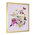 thumbnail image 2 of Designart 'Ancient Chrysanthemums With Bouquet I' Traditional Framed Art Print, 2 of 4