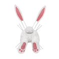 thumbnail image 2 of Creative Hanging Easter Bunny and Ears Wreath Rabbit Wreath Attachment pink, 2 of 7