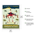 thumbnail image 2 of Philippines Air Lines - Mabuhay Miles - Vintage Airline Travel Poster c.1950 - Master Art Print 10in x 14in, 2 of 4