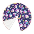 thumbnail image 2 of Daiia Skull mushroom rainbow space Drawing Merry Christmas Tree Skirt , Xmas Large Lace-up Tree Skirt, Santa Snowflakes Rustic Home Decorations New Year Party Farmhouse Decor-30", 2 of 7