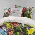thumbnail image 2 of 3D Flower Quilt Cover Set Bedding Set Pillowcases 85, 2 of 3