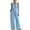Blue, variant on Summer Jumpsuit for Women Deep V Neck Halter Wide Leg Jumpsuit Sleeveless Backless Jumpsuit Elegant One Piece Outfits,White,Women's S-XXXL