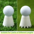 thumbnail image 3 of Hyasfey 8Pcs Unbreakable Golf Tees Stable Structure Wear Resistant Unique Ripple Design Outdoor Indoor Golf Simulator Tees for Training, 3 of 7