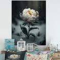 thumbnail image 2 of Designart A Blooming White Peony Flower In Winter II Canvas Wall Art, 2 of 5