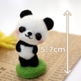 thumbnail image 3 of DIY Wool Felt Needle Felting Kit Raw Material for Adult Cartoon Animal Elephant, 3 of 3