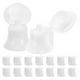 thumbnail image 1 of Tapa abatible para pasta de dientes, 50 unidades, dispensador de pasta de dientes con bomba, tapa de rosca, exprimidor, tubo de pasta de dientes, tapa superior, color blanco, 1 of 7