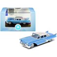 thumbnail image 1 of 1957 Cadillac Eldorado Hardtop Copenhagen Blue Metallic con tapa plateada 1/87 (HO) Scale Diecast Model Car por Oxford Diecast Oxford Diecast 87CE57003, 1 of 1