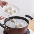 thumbnail image 4 of Juego/100 piezas; Papel vaporizador redondo; Papel de hornear; Papel desechable de aceite de silicona para barbacoa; papel para vaporera; Papel humeante Xiaolongbao, 4 of 8
