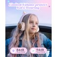 thumbnail image 4 of Kid Odyssey Wireless Headphones for Kids with Cat Ear, Safe Volume Control, School Supplies, New, 4 of 7