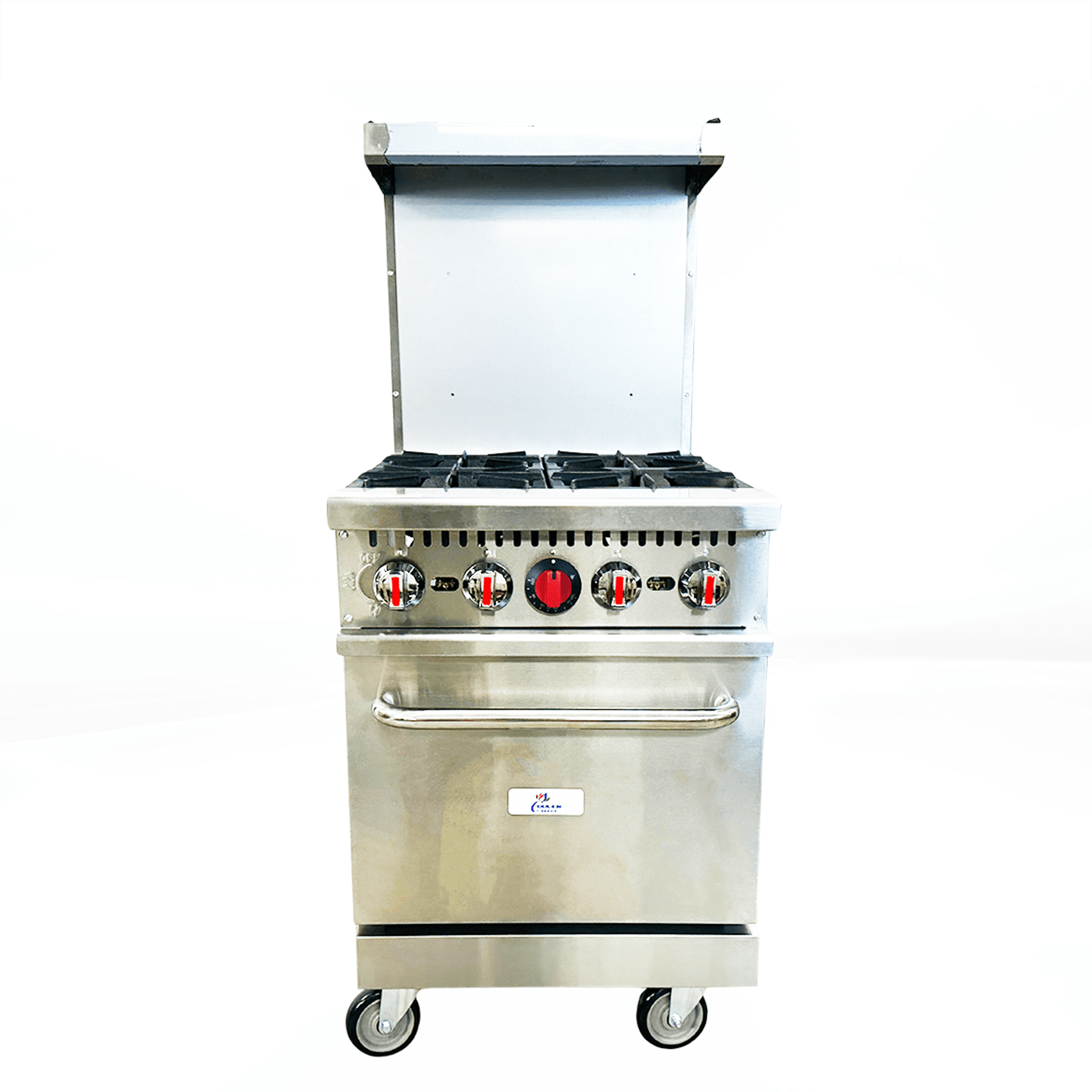 Cooler Depot 24" Natural Gas 4 Burners Commercial Oven Range, NSF Certified.