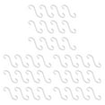 thumbnail image 3 of stanreset 12 Pieces S Hooks Hanging Fixator Railing Clasp Holder Clothing Hanger Convenient Sundries Hangers for Home Using Silver 3Set, 3 of 6