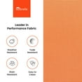 thumbnail image 5 of Covers & all Versatile Flat Bean Bag Featuring Sunbrella fabric, UV Resistant, Ideal for Waterproof Bean Bag - Canvas Tangerine (XL, 71 L × 53 W × 10 H inch)(Beans not included), 5 of 6