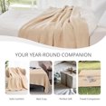 thumbnail image 4 of EGOHOME Waffle Blanket-100% Cotton Lightweight Oversize Yarn-dyed Bed Blanket for All Seasons, Beige Twin, 4 of 10