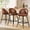 Brown, variant on CDCASA Counter Height Bar Stools with Back Sets of 2, 360°Swivel Upholstered Barstools with Metal Legs, 27" Seat Height Bar Stool for Kitchen Island, Light Flax