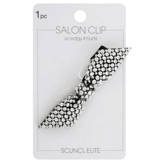 Elite Stone Hair Bow Barrette, Rhinestone Embellished Glamorous Hair Clip, Adds Sparkle, Sophistication, Secure Hold for Casual, Formal Hairstyles, Versatile, Chic Accessory for Outfit