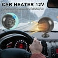 thumbnail image 3 of Car Heater, 12V 180W Car Heater, 360° Rotation Portable Car Heater and Defroster, 2-in-1 Fast Heating Car Heater for Vehicle with Heating/Ambient Wind Fan, Plug into Cigarette Lighter Fan for Car, 3 of 9