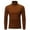 Brown, variant on Men's Turtleneck Top Slim Fit Solid Base Thin Sweater Casual Long Sleeve Underwear Tops Male Cozy Blouse T-Shirt