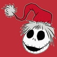 thumbnail image 2 of Men's The Nightmare Before Christmas Jack Santa Hat Graphic Tee Red Heather Large, 2 of 5