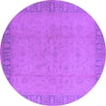 thumbnail image 1 of Ahgly Company Indoor Round Oriental Purple Traditional Area Rugs, 3' Round, 1 of 4