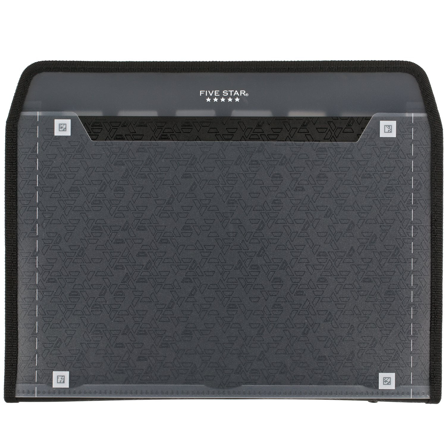 Five Star Customizable 7-Pocket Expanding File - Black (350099A-WMT)