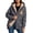 S113 Dark Gray, variant on Women's Halloween Ghost Graphic Hoodie Sherpa Lined Zip Up Sweatshirt Warm Fleece Jacket Fall Winter Casual Novelty Cute Pumpkin Coat Outerwear Pockets Wine,M