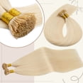 thumbnail image 4 of Benehair 100% Real Remy Human Hair Extensions I Tip Hair Pre Bonded Stick Tip Micro Ring Beans Women Invisible Blonde 100g soft, 4 of 13