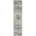 thumbnail image 2 of SAFAVIEH Madison Dahila Floral Bordered Runner Rug, Light Grey/Fuchsia, 2' x 8', 2 of 7
