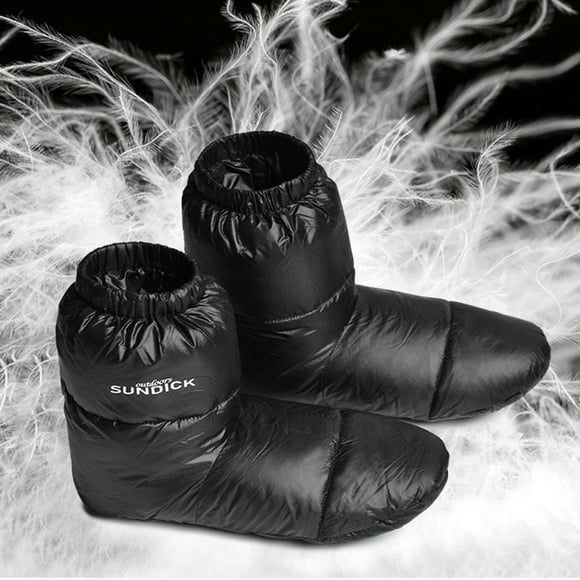 Zapatillas de Plumas Blancas Macarena Botines de Plumón para Mujer Negro 25cm