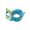 A004- Light Blue, variant on Masquerade Mask Light Blue Gold Accent Venetian Half Eye Mask 1 Pack for Women for Masquerade Party Mardi Gras Prom and Evening Gala Events