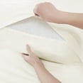 thumbnail image 5 of Pillowcases 2 Pack King Embroidered Super Soft Brushed Microfiber Solid - Ivory, 5 of 7