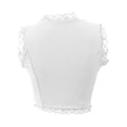 thumbnail image 6 of Womens Camisole Lace Trimmed Slim Fit Button Front Tank Top Back Detail Solid Color White XS, 6 of 6