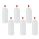 thumbnail image 1 of 6 botellas de plástico de 120 ml con tapa para condimentos, dispensadores para kétchup, mostaza, salsas picantes, aceite de oliva y barbacoa (blanco), 1 of 8