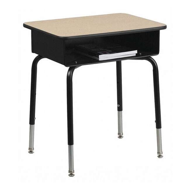 Flash Furniture Billie Adjustable Student Desk with Book Box photo 1