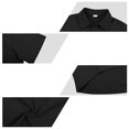thumbnail image 5 of Uwinwear Men's Summer Outdoor Two-Piece Sets Lightweight Short Sleeve Button-Up Shirt and Side Zip Cargo Shorts Set Casual 2 Piece Casual Outfit,Black,M, 5 of 7