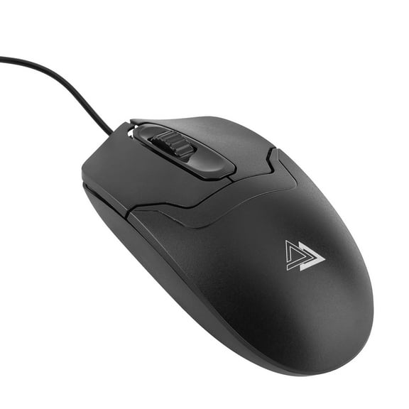 Elegant Choise USB 2.0 Optical Wired Mouse with Scroll Wheel - Black, for PC, Laptop, Notebook