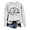 Light Gray, variant on Venzia Women Halloween Crewneck Sweatshirt, Black Long Sleeve Pullover Top, Casual Fall Graphic Sweatshirt