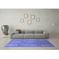 thumbnail image 3 of Ahgly Company Indoor Round Oriental Blue Traditional Area Rugs, 4' Round, 3 of 4