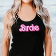 thumbnail image 2 of Pink Birdie Trendy Racerback for Women and Teens Girly Golf Tank Top Racerback Black Tank Top XX-Large, 2 of 5
