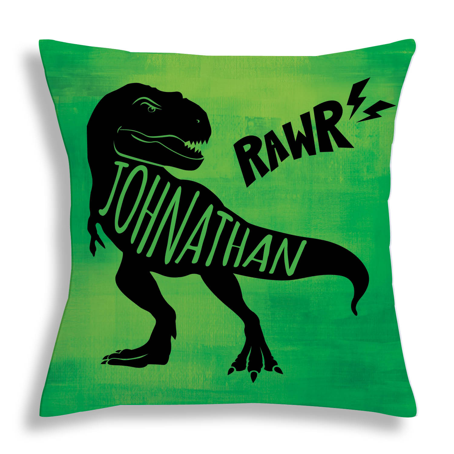 T-Rex Personalized Throw Pillow
