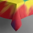 thumbnail image 3 of Colorful Tie Dye Mandala Pattern Rectangle Tablecloth 60"x84",Waterproof Polyester Rectangle Table Cloth, Wipeable Spillproof Polyester Tablecloth for Dining, Camping, Indoor and Outdoor, 3 of 5