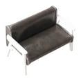 thumbnail image 2 of 1:12 Scale Miniature Sofa Simulation for Mini Room Micro Landscape Dollhouse Dark Gray Big, 2 of 8