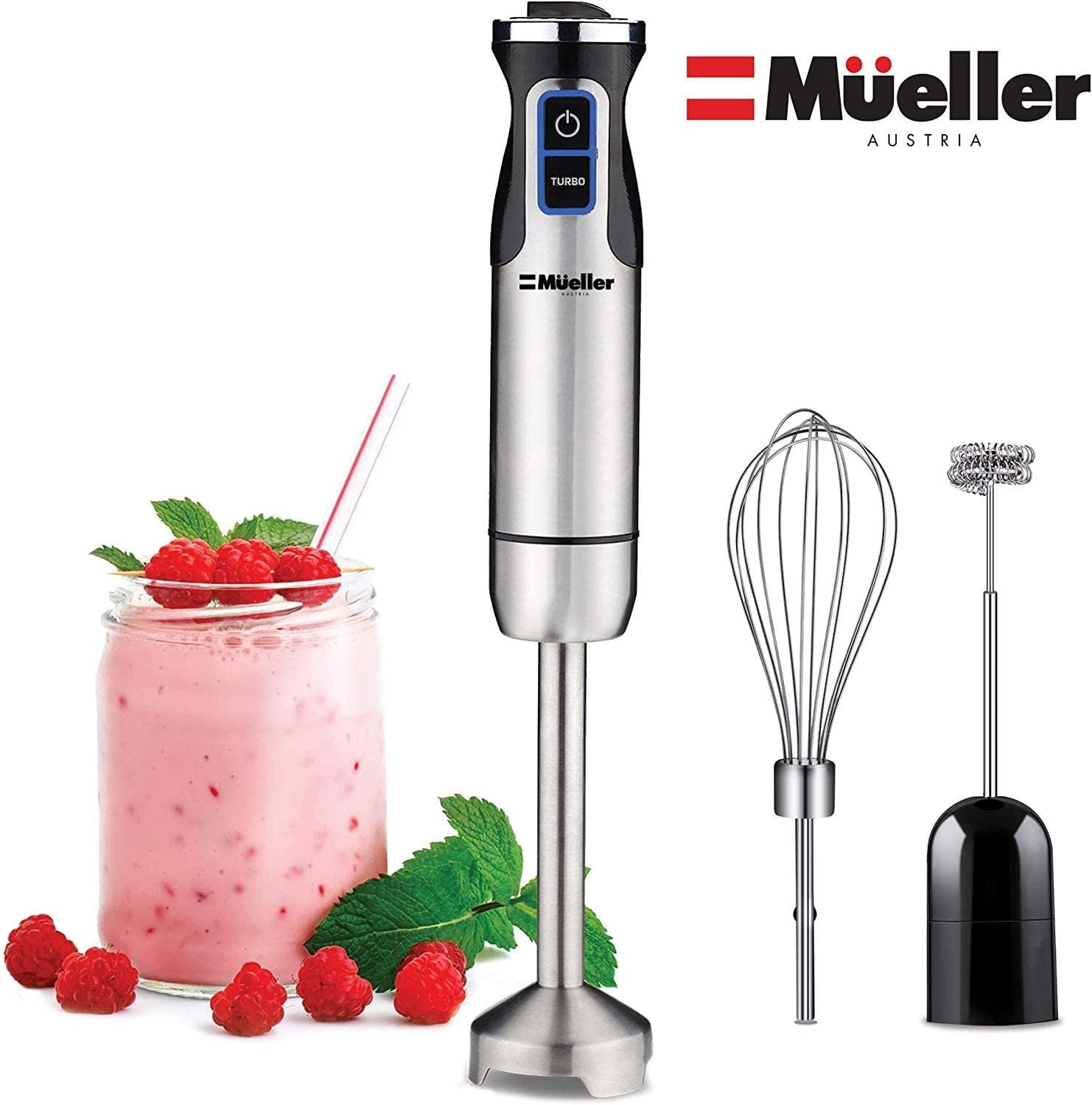 Mueller Ultra-Stick 500 Watt 9-Speed Powerful Immersion Multi-Purpose Hand Blender