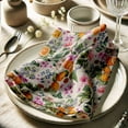 thumbnail image 3 of Vargottam Premium Cotton Muslin Napkins - Set of 12, 20-Inch Orange Fruits Design, Soft and Absorbent Cloth Napkins for Dining, Decor, Weddings, and Special Occasions - Machine Washable, Table Linens, 3 of 8