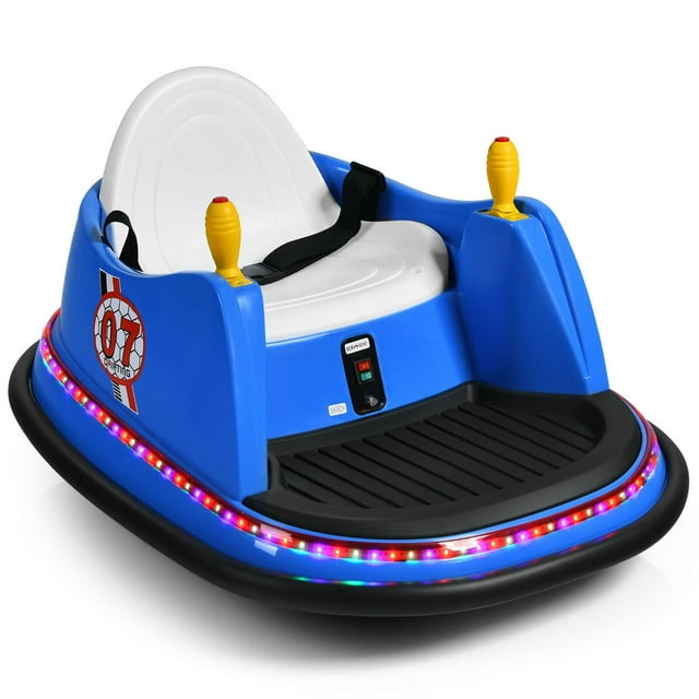 Gymax 6V Kids Ride On Bumper Car Vehicle 360° Spin Race Toy w/ Remote Control Navy