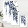 thumbnail image 4 of Designart Blue Palm Leaves Abstract Tropical Branches Canvas Wall Art, 4 of 4