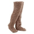 thumbnail image 2 of Calentadores de piernas esponjosos sobre la Calcetines Puños para botas Accesorios de cosplay Medias hasta el muslo Calcetines altos Baoblaze Calentadores de piernas de felpa, 2 of 8