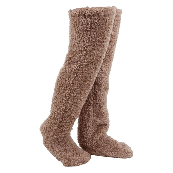 Yunhgft Leg Warmers over Knee Fuzzy Socks Foot Wrap Sleeping Socks Boot Cuffs Thigh High